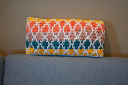 Mosaic Pillow Cover Crochet Pattern