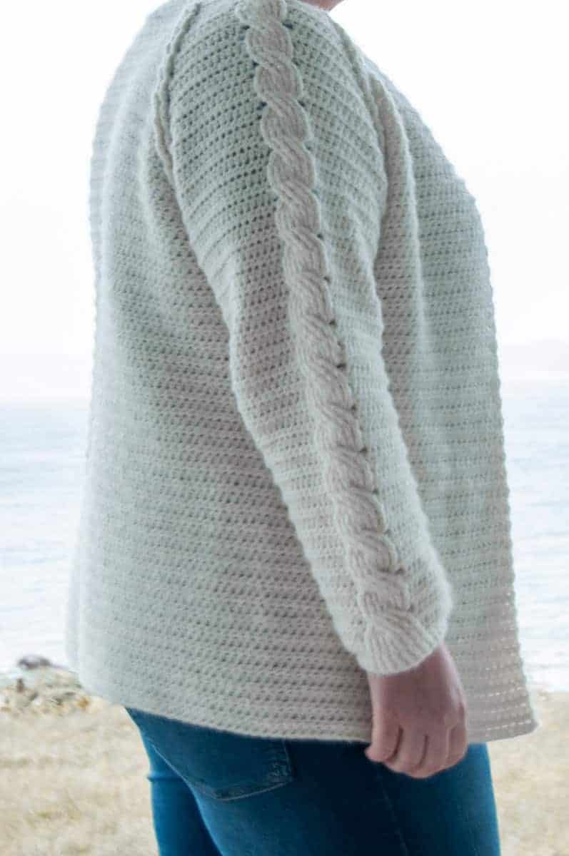 crochet nivis cardigan free crochet pattern design