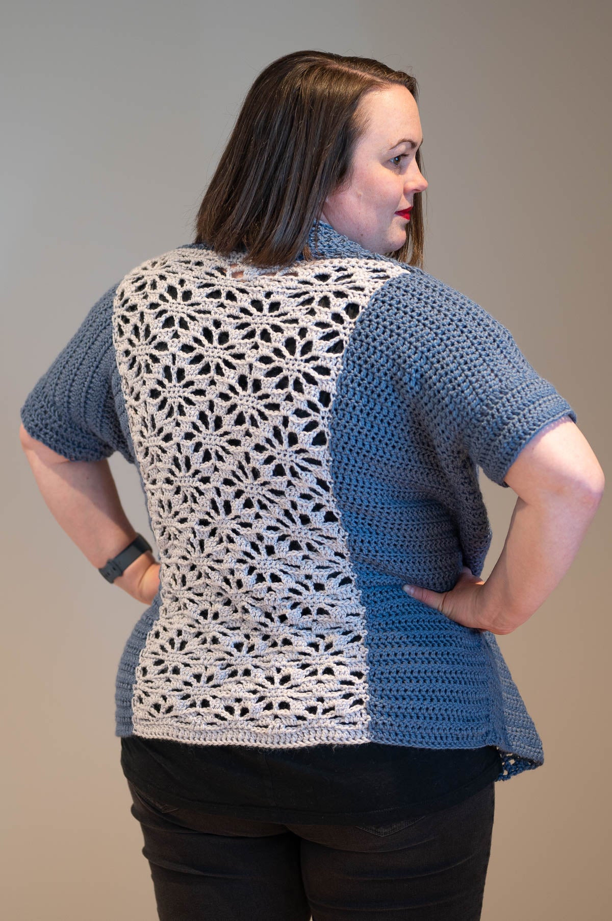 Crochet short sale sleeve cardigan pattern