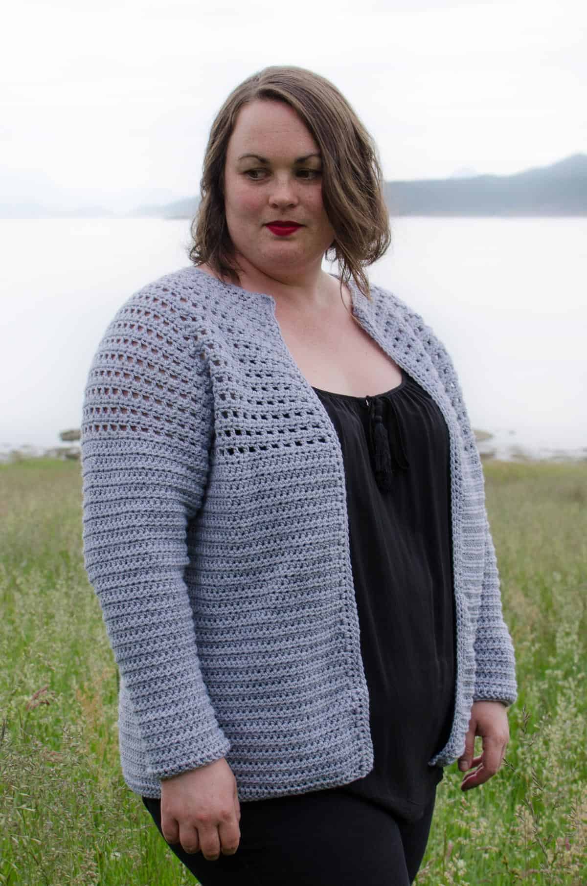 Simple raglan cardigan on sale pattern